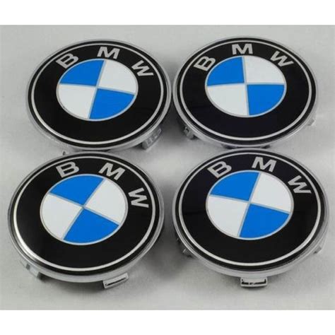 4x 60mm BMW Blue& White Wheel Center Caps – 6 Side Auto