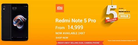 Xiaomi Redmi Note 5 Pro discards flash sale model