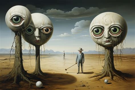 Eyeballs On Sticks Surrealism Free Stock Photo - Public Domain Pictures