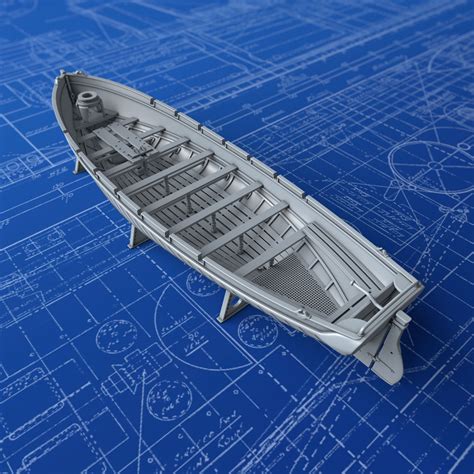 1/200 Royal Navy 36ft Sailing Pinnace x1 – Micro Master 3D Printed ...