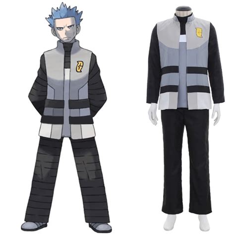 Cosplaydiy Pokemon Generations Cyrus Cosplay Costume Anime Pokemon Cyrus Mens Costume Suit L320 ...