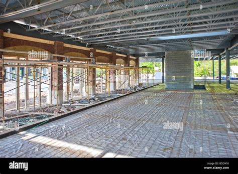 Inside Construction Site, Commercial Building Interior, USA Stock Photo - Alamy