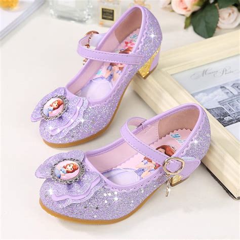 New Girls high heels Sandals Summer Spring children princess Sofia shoes little girl shoes ...