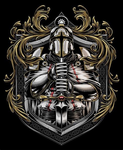 Knight Tattoo, Armor Tattoo, Tatto Skull, Skull Art, Crusader Knight ...