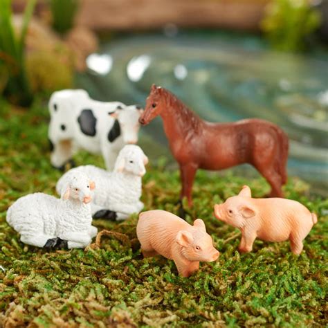 Miniature Farm Animals - Animal Miniatures - Dollhouse Miniatures - Doll Making Supplies - Craft ...