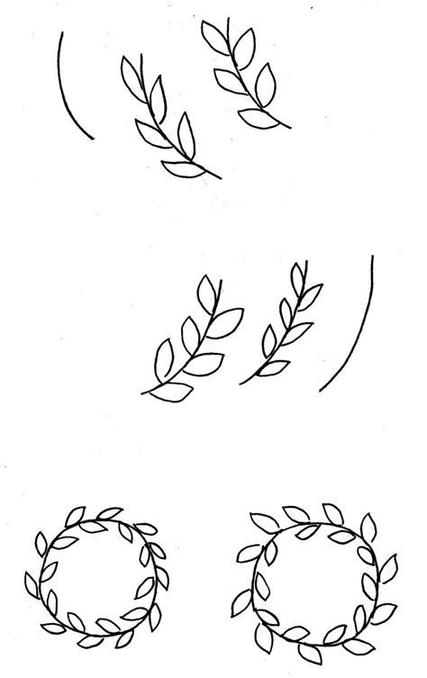 Doodle Series - Vine Leaves + Leaf Wreath - Alfa Sengupta