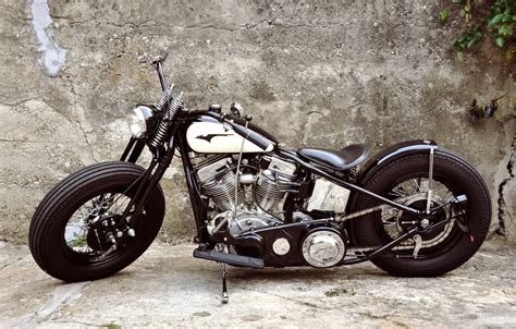 Wallpaper Harley-Davidson, Motorcycle, Panhead bobber images for desktop, section мотоциклы ...