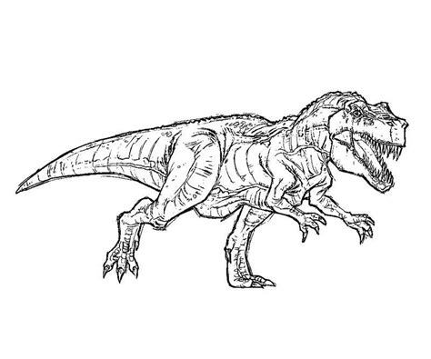 Free T Rex Coloring Pages Jurassic Park T Rex Coloring Pages | Coloriage dinosaure, Livre ...