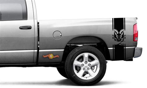 Hemi Dodge Ram Side Bed Stripes Truck Decals Mopar Stickers Vynil Car Graphics High-End ...