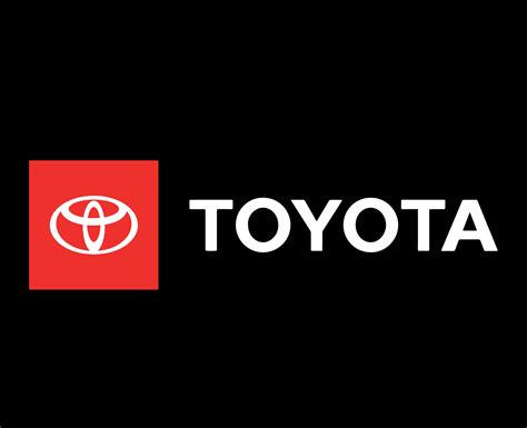 Toyota Logo Brand Car Symbol Red With Name White Design japan Automobile Vector Illustration ...