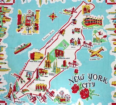 Detailed illustrated tourist map of New York city | New York | New York state | USA | Maps of ...