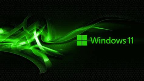 Dark Green Windows 11 Logo In Black Background HD WIndows 11 Wallpapers ...