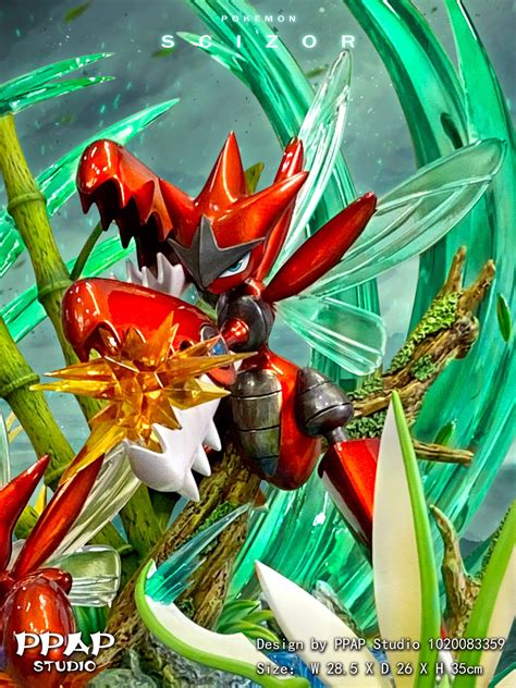 PPAP Studio Pokemon Scizor Evolution Series GK Resin Statue PREORDER - Toy Okoku