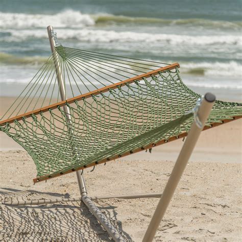 DuraCord Rope Hammock with Metal Stand | HHDURACORD-KIT | Hatteras Hammocks