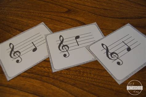 FREE FREE Printable Music Note Flashcards for Kids