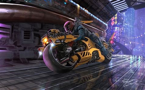 Cyberpunk Bike Runner Wallpaper, HD Fantasy 4K Wallpapers, Images and Background - Wallpapers Den