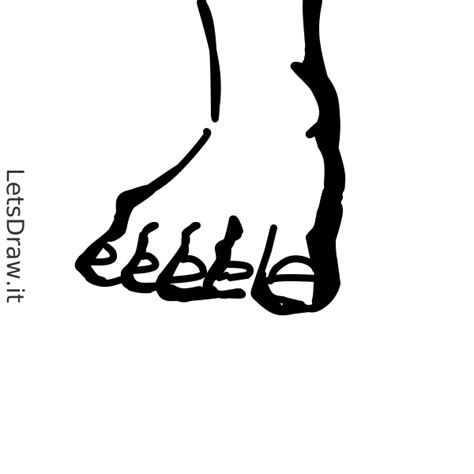 How to draw toe / uggqki4a9.png / LetsDrawIt