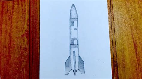 Realistic Easy Rocket Drawing - Merryheyn