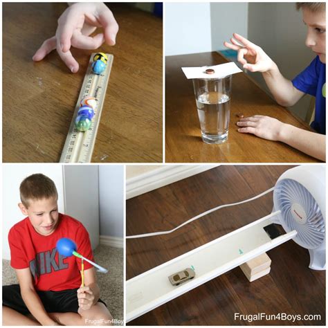 Physics Science Experiments for Elementary Aged Kids - Frugal Fun For Boys and Girls