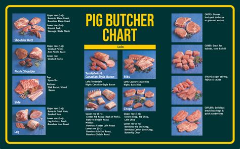 Meat Butcher Chart - 10 Free PDF Printables | Printablee