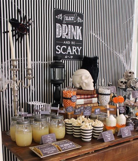 15 Ideas To Style A Halloween Dessert Table - Shelterness