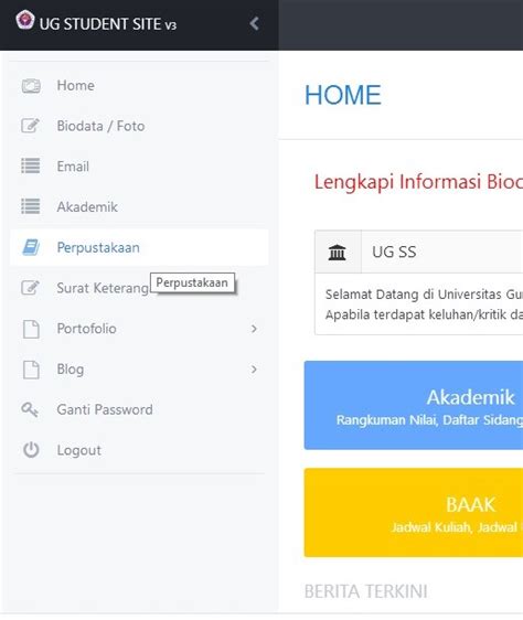 Cara Login Library Gunadarma