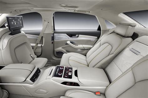 Rear seats of the 2014 Audi A8