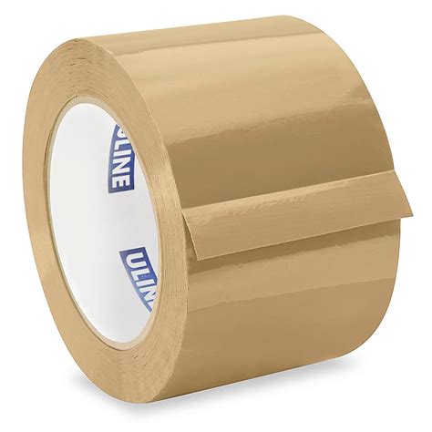 Uline Industrial Tape - 2 Mil, 3" x 110 yds, Tan S-444 - Uline