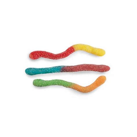 Sour Worms Gummy Candy Bag of 1kg | Snack Circus INC