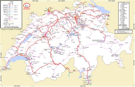 Switzerland Map With Cities