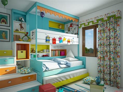 Colorful Kids Bedroom Paint Ideas For Energetic Kids - RooHome