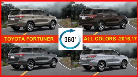 The New TOYOTA Fortuner 360 view - 2016,2017 All colors|New TOYOTA Fortuner external view - YouTube