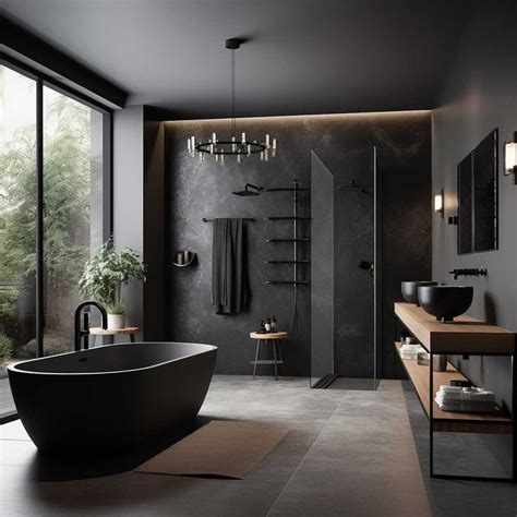 10+ Ideas for Creating a Luxury Modern Black Bathroom to Impress • 333 ...