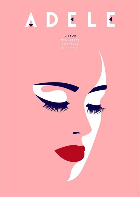 Design studio La Boca created limited edition posters for Adele’s European tour. … | Graphic ...