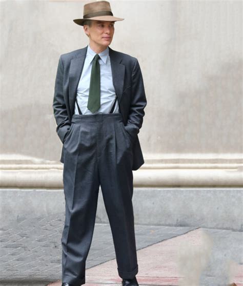 Oppenheimer Cillian J. Robert Oppenheimer Gray Suit