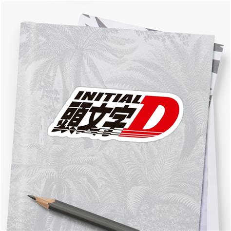 "Initial D Logo" Sticker by dsgcreations | Redbubble