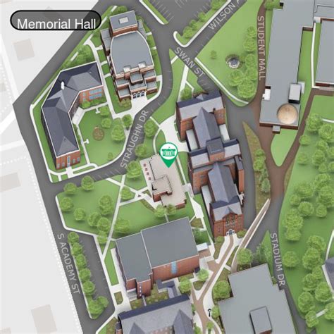 Mansfield University Campus Map