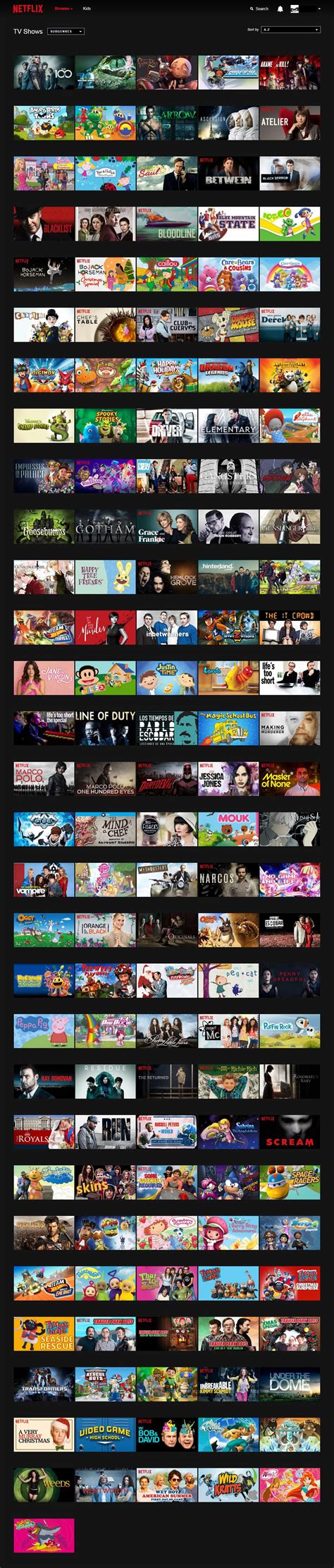 List of TV shows available on Netflix HK as of 7th Jan 2016 : HongKong