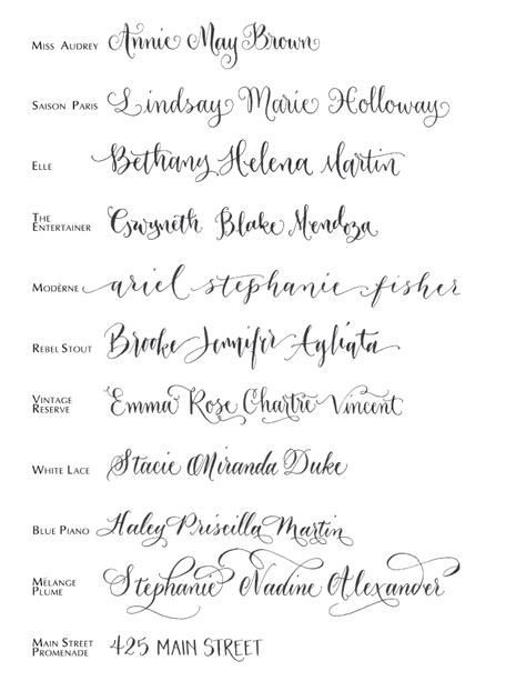 Calligraphy Style Sheet - paisleytreepress | Lettering fonts, Calligraphy envelope addressing ...