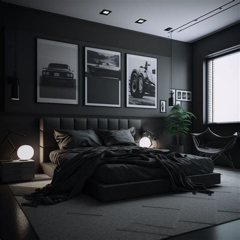 Black Theme Bedroom Decor