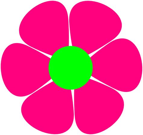 60s Flower Clip Art free image download