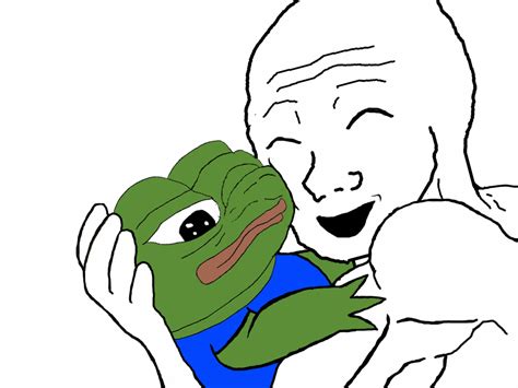 hugging Pepe | Wojak / Feels Guy | Know Your Meme