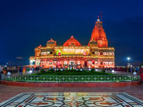 Prem Mandir Vrindavan Night View – Shayama Shyam Dham - Travel Tippler - Guides, Itinerary ...