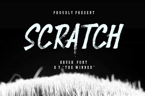 Scratch Font by The1stWinner · Creative Fabrica