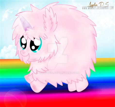 Pink fluffy UNICORN by Wolfbeis on DeviantArt