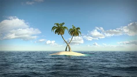 Stock Video Clip of Small island in ocean | Shutterstock