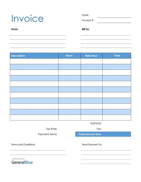 Free blank invoice template in PDF format. It is printable, editable, downloadable, and free to ...