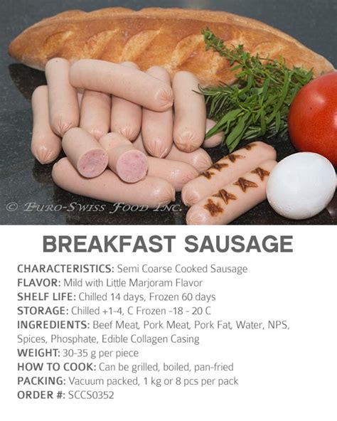 Euro-Swiss Food Inc. | Sausages