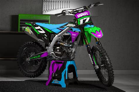 Graphics Kit for KAWASAKI KX450F (2019-2023) KX250F (2021-2023) Synth ...