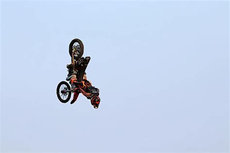 Dirt Bike Stunts - In The Air XIX Photograph by Debbie Oppermann | Fine Art America